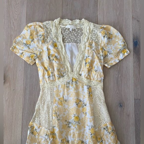 LoveShackFancy Tink Silk Maxi Dress - Picture 2 of 6